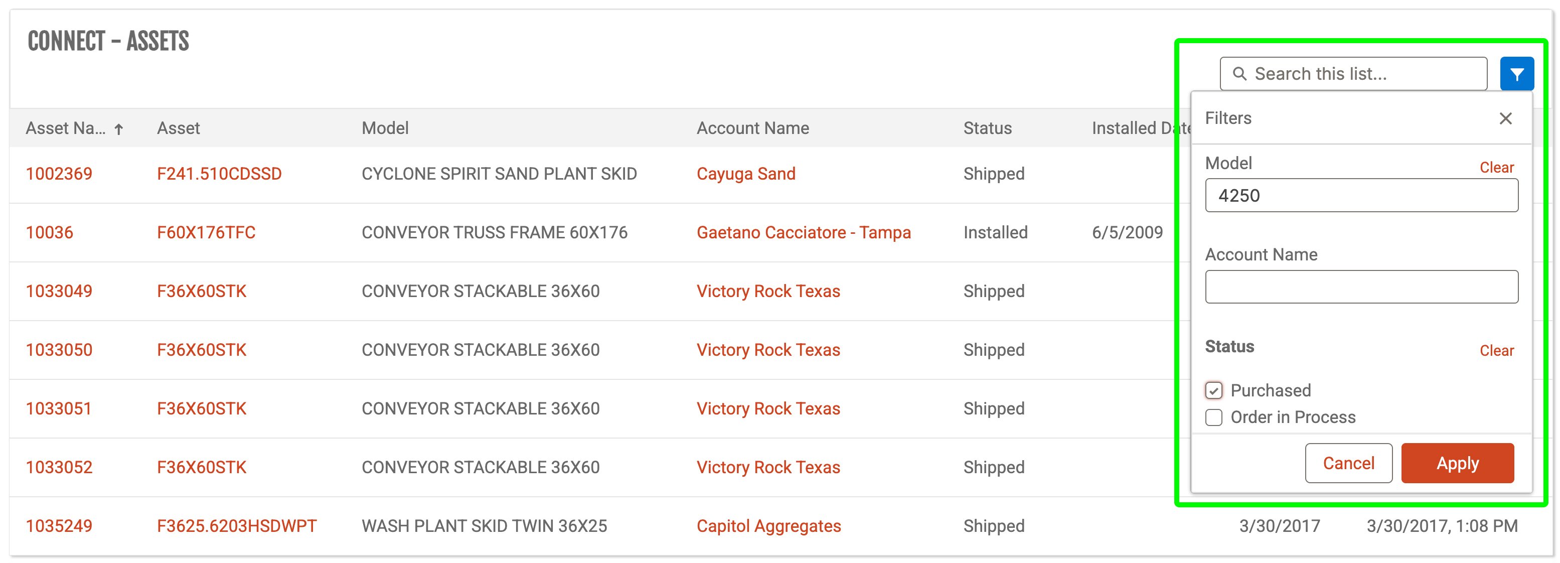 25.10 TOE-Connect Filters