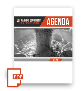 mockup Agenda Washing Equip Dealer Sales School