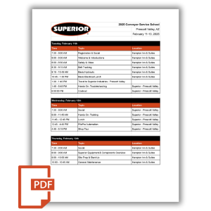 Conveying Service School Agenda JPEG