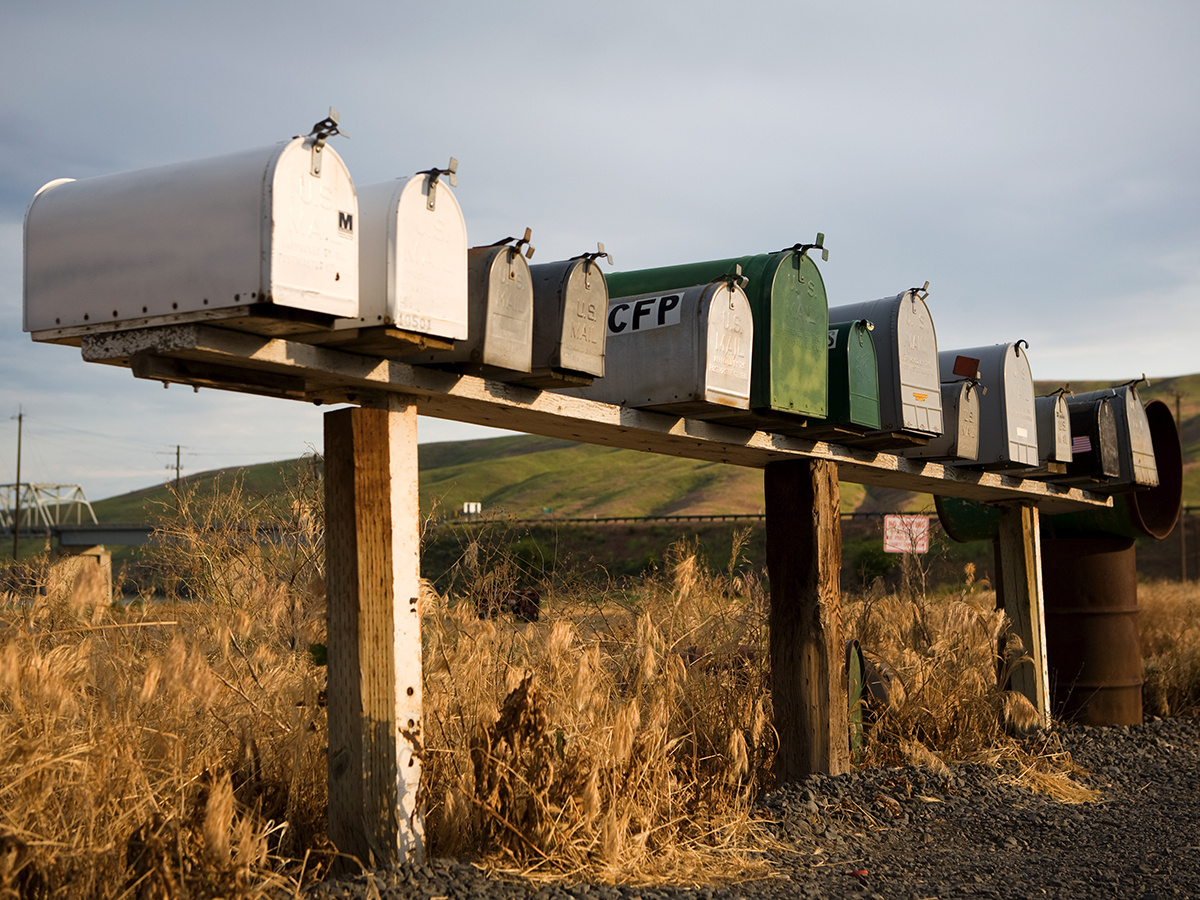 Row of Mailboxes